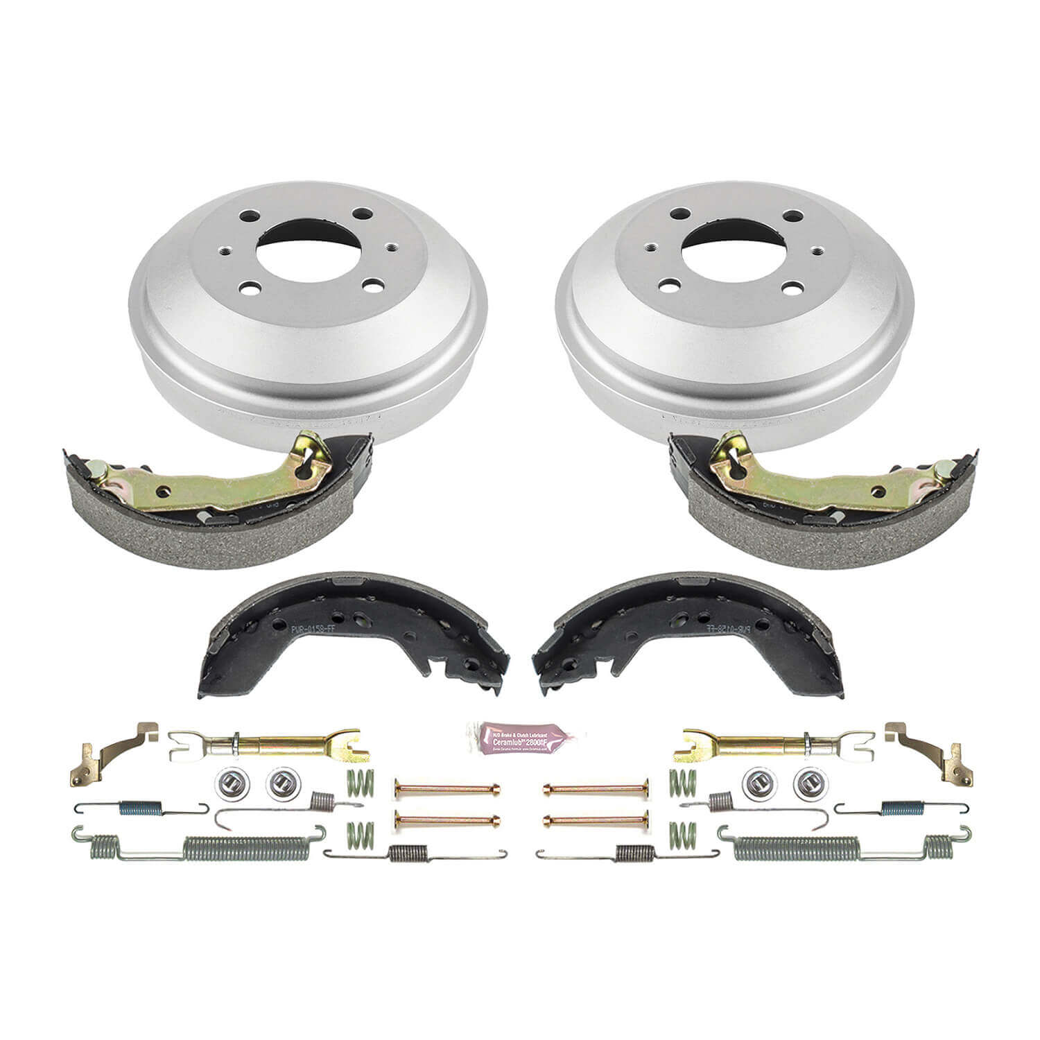 Power Stop KOE15361DK 1-Click Daily Driver Rear Drum And Shoe Kit for 2000-2002 Hyundai Accent product image