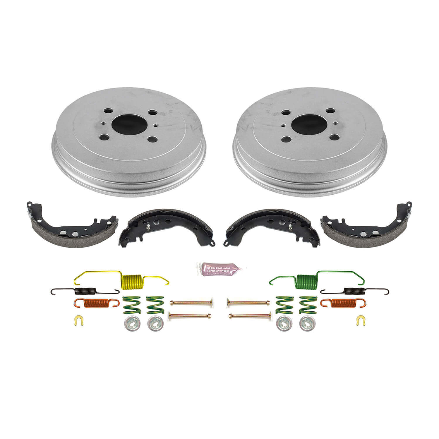 Power Stop KOE15365DK 1-Click Daily Driver Rear Drum And Shoe Kit for 2001-2006 Scion Xa product image