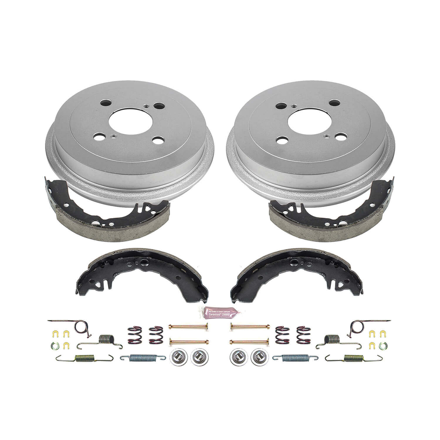 Power Stop KOE15367DK 1-Click Daily Driver Rear Drum And Shoe Kit for 2000-2005 Toyota Echo product image