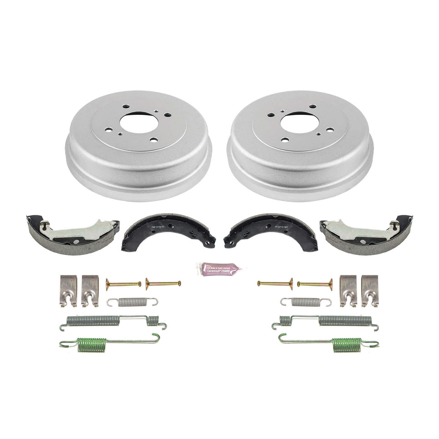 Power Stop KOE15369DK 1-Click Daily Driver Rear Drum And Shoe Kit for 2000-2001 Nissan Altima product image