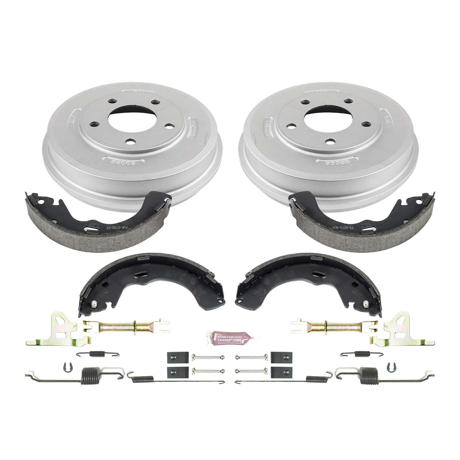 Power Stop KOE15371DK 1-Click Daily Driver Rear Drum And Shoe Kit for 2001-2007 Ford Escape product image