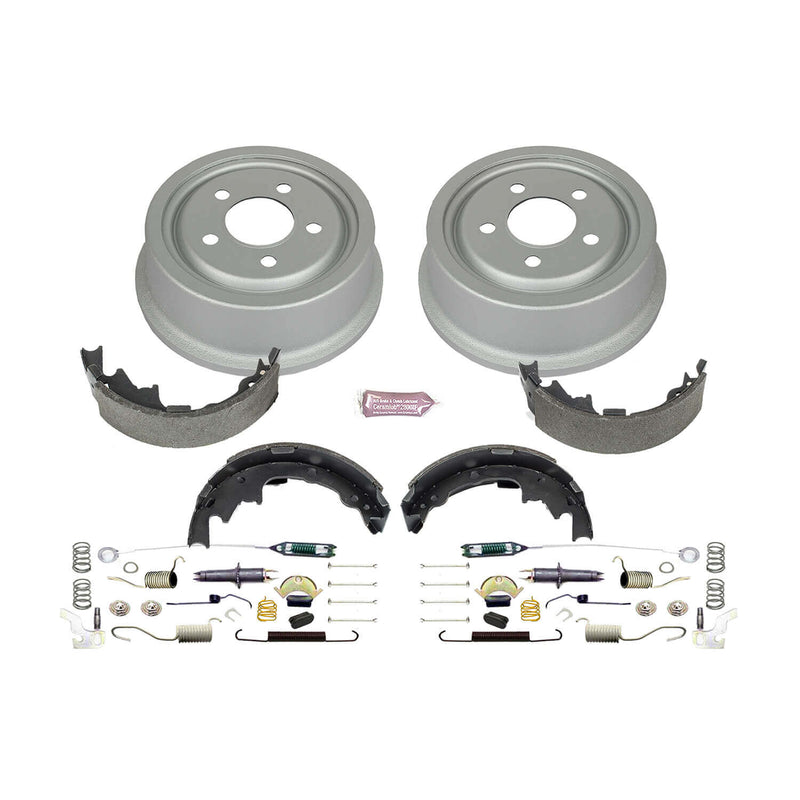 Power Stop KOE15374DK 1-Click Daily Driver Rear Drum And Shoe Kit for 2001-2006 Jeep Wrangler product image