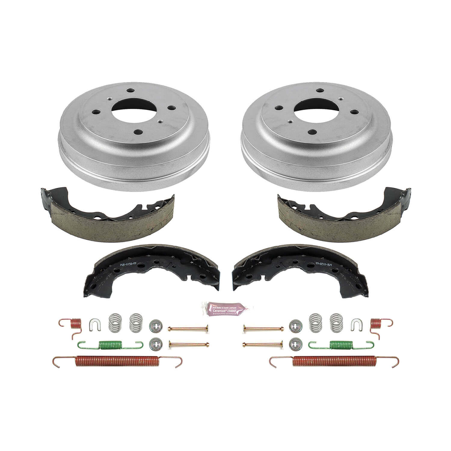 Power Stop KOE15376DK 1-Click Daily Driver Rear Drum And Shoe Kit for 2002-2006 Nissan Sentra product image