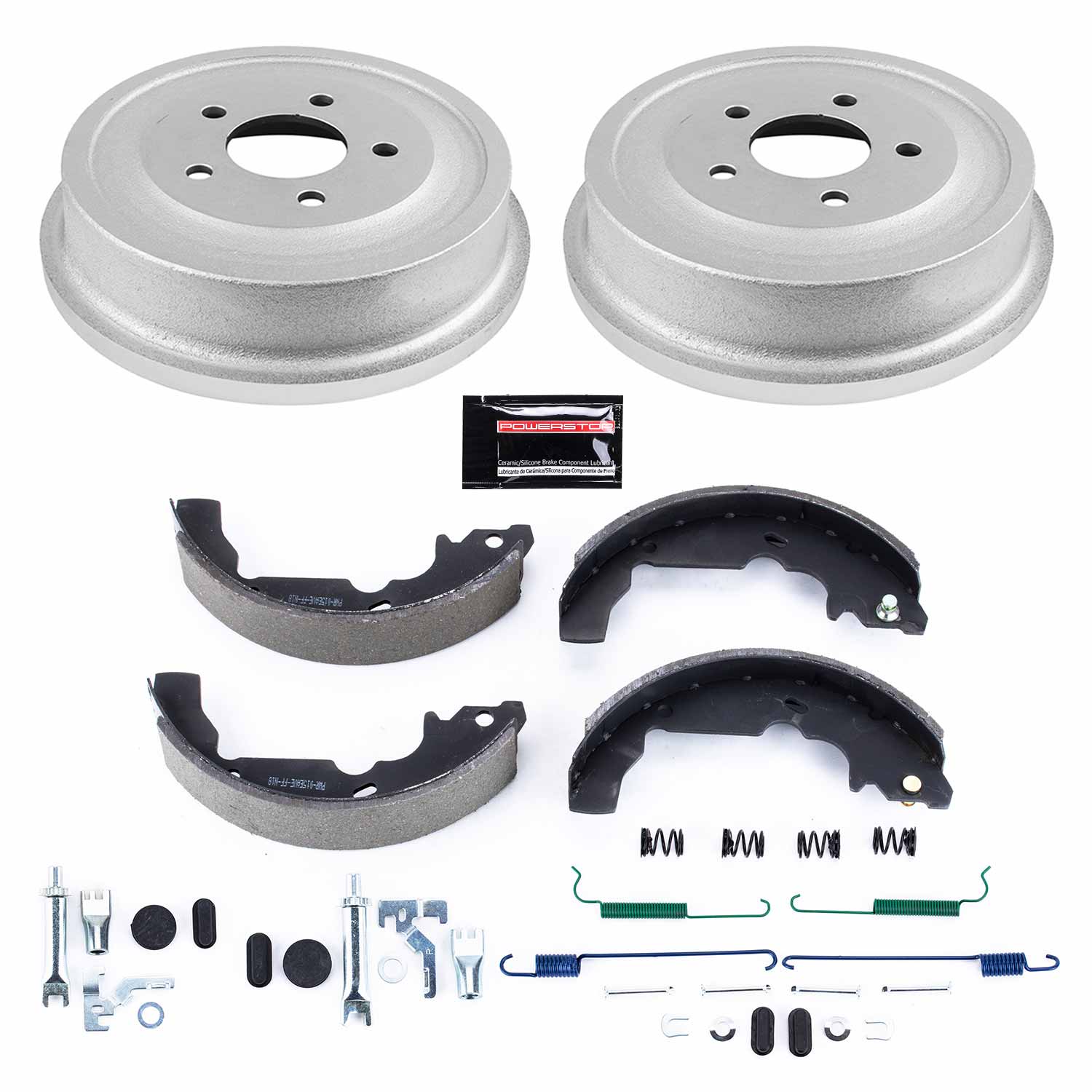 Power Stop KOE15378DK 1-Click Daily Driver Rear Drum And Shoe Kit for 2002-2007 Saturn Vue product image
