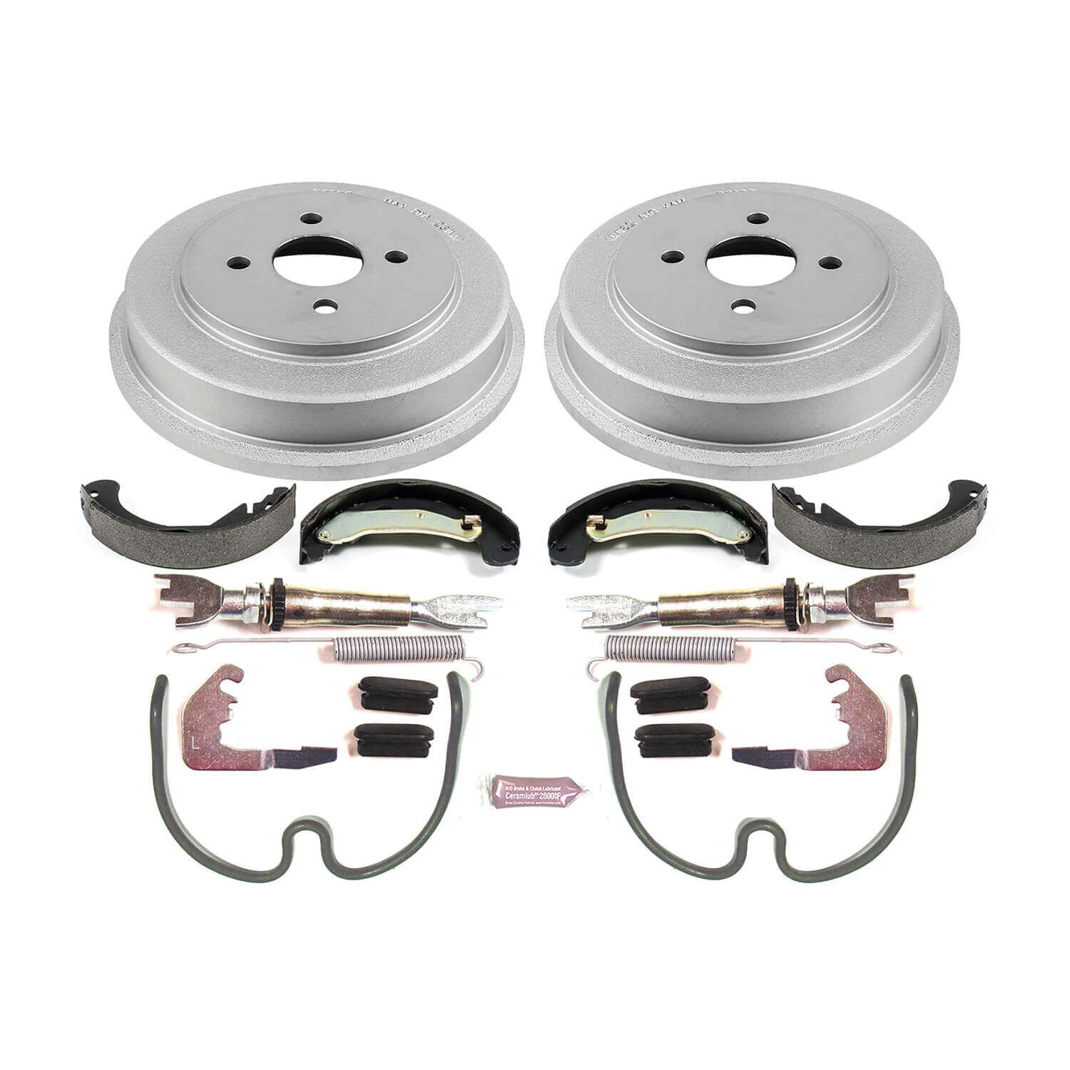 Power Stop KOE15382DK 1-Click Daily Driver Rear Drum And Shoe Kit for 2003-2008 Pontiac G5 product image
