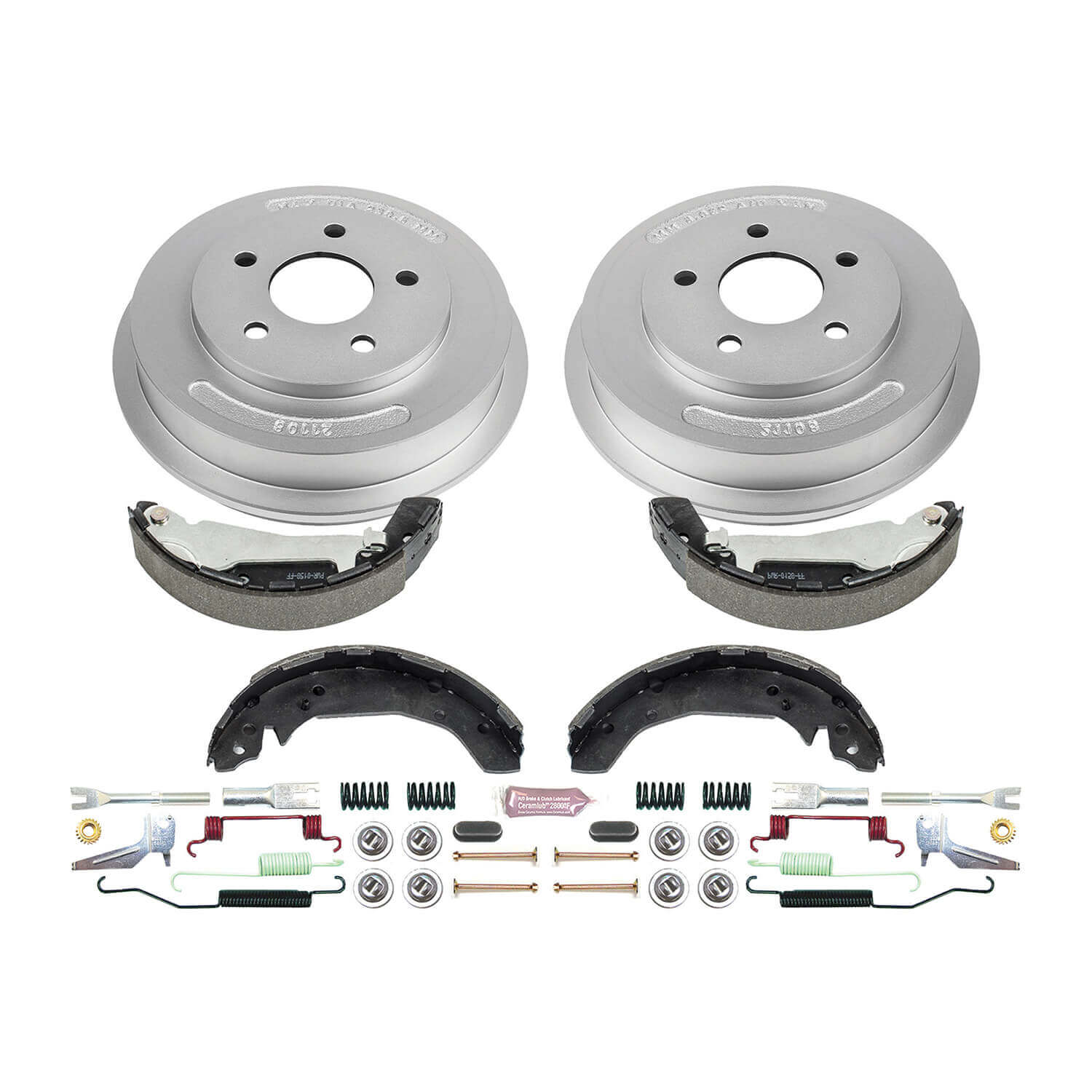 Power Stop KOE15383DK 1-Click Daily Driver Rear Drum And Shoe Kit for 2009-2011 Chevrolet Cobalt product image