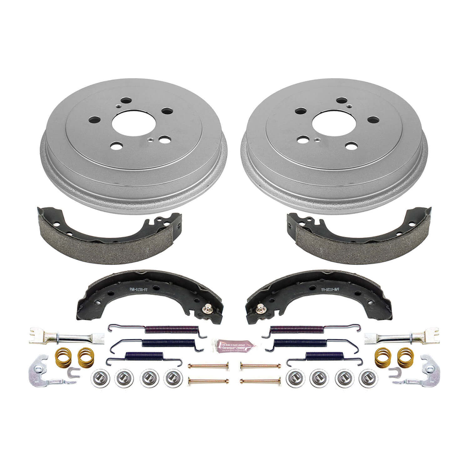 Power Stop KOE15385DK 1-Click Daily Driver Rear Drum And Shoe Kit for 2003-2008 Toyota Corolla product image