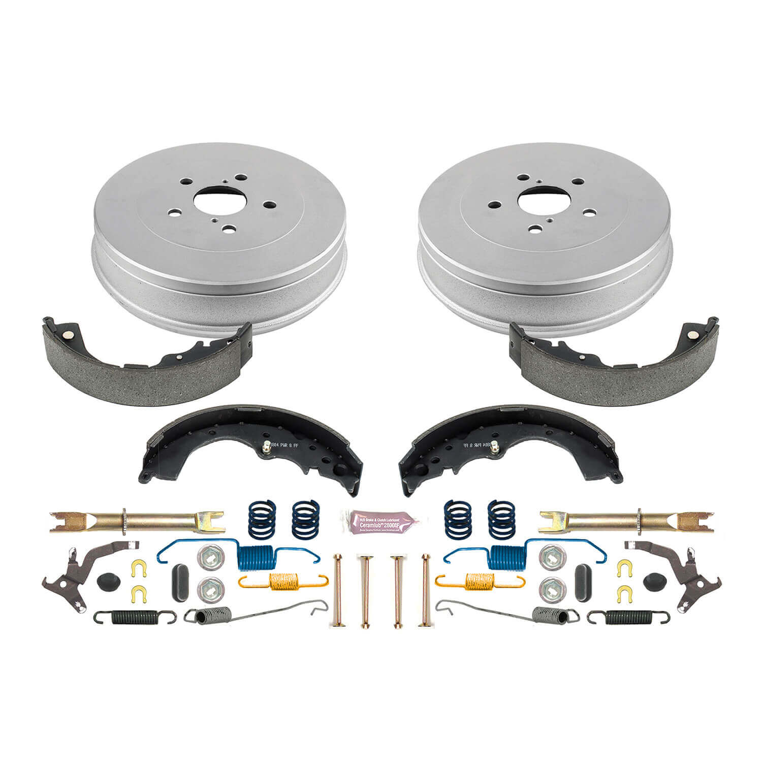 Power Stop KOE15388DK 1-Click Daily Driver Rear Drum And Shoe Kit for 2004-2010 Toyota Sienna product image