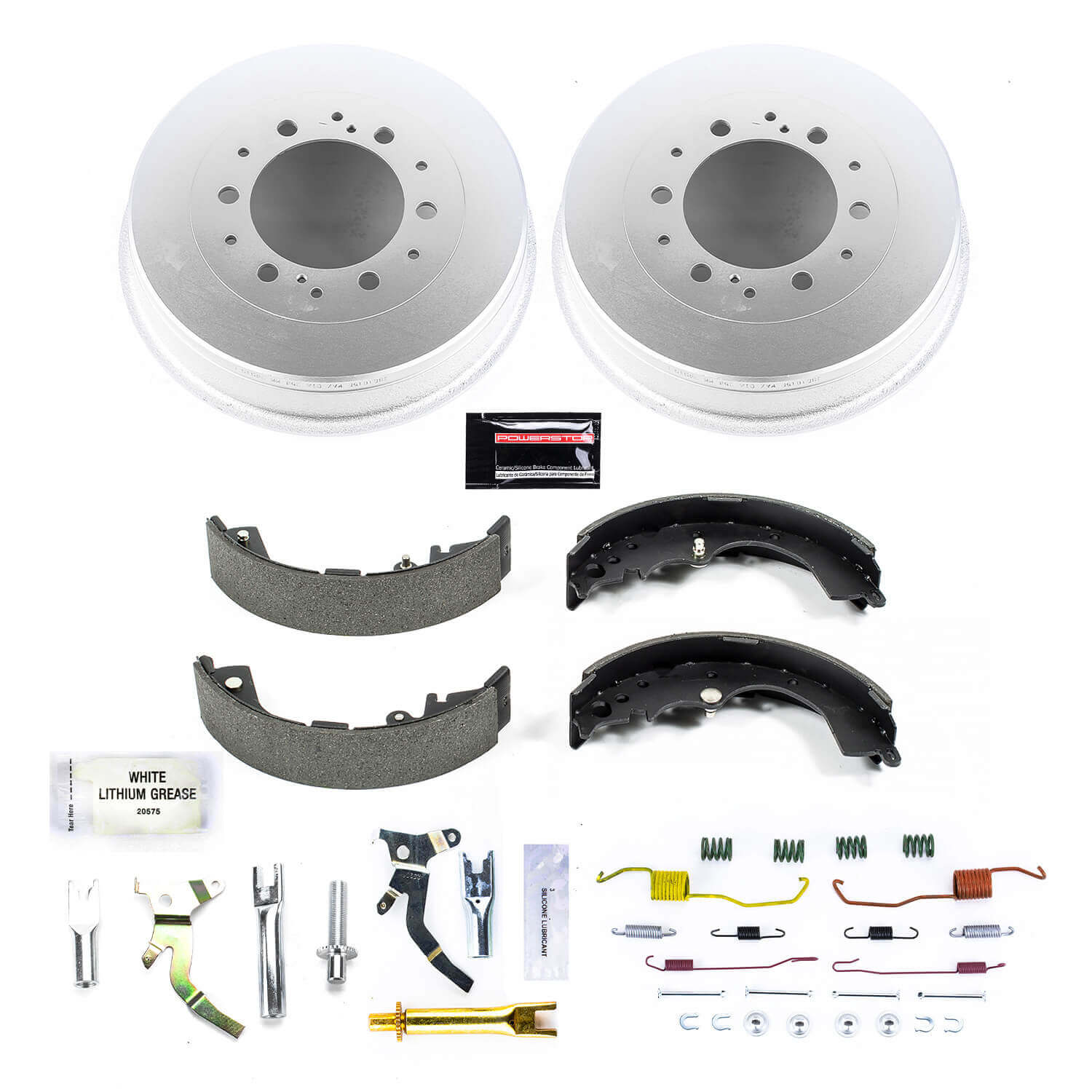 Power Stop KOE15389DK 1-Click Daily Driver Rear Drum And Shoe Kit for 2005-2023 Toyota Tacoma product image