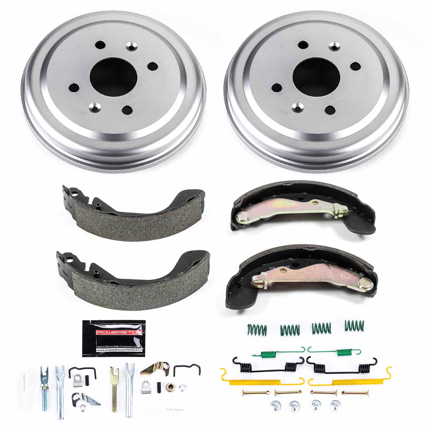 Power Stop KOE15391DK 1-Click Daily Driver Rear Drum Brake Kit for 2004-2011 Chevrolet Aveo product image