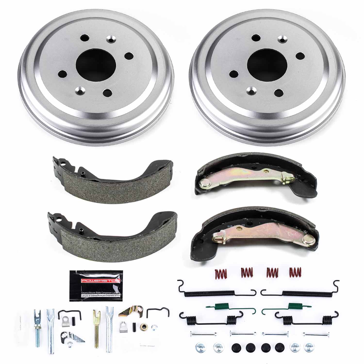 Power Stop KOE15392DK 1-Click Daily Driver Rear Drum Brake Kit for 2013-2021 Chevrolet Spark product image