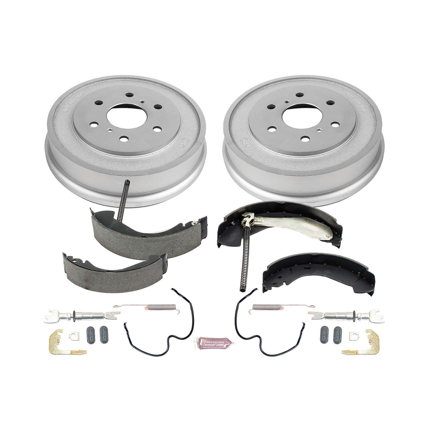 Power Stop KOE15394DK 1-Click Daily Driver Rear Drum And Shoe Kit for 2005-2008 Chevrolet Silverado 1500 product image