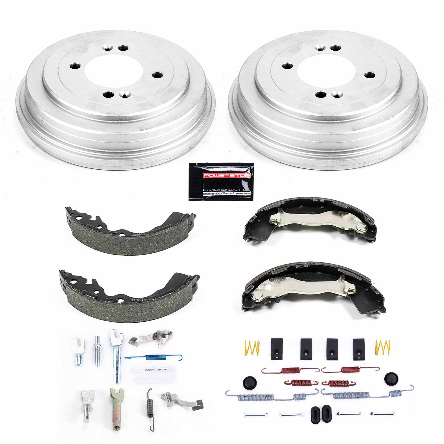 Power Stop KOE15396DK 1-Click Daily Driver Rear Drum And Shoe Kit for 2006-2011 Hyundai Accent product image