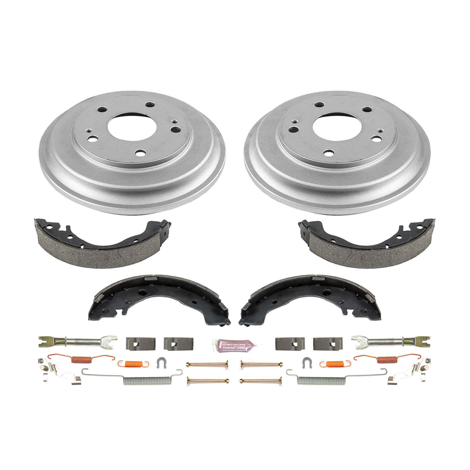 Power Stop KOE15398DK 1-Click Daily Driver Rear Drum And Shoe Kit for 2012-2015 Honda Civic product image