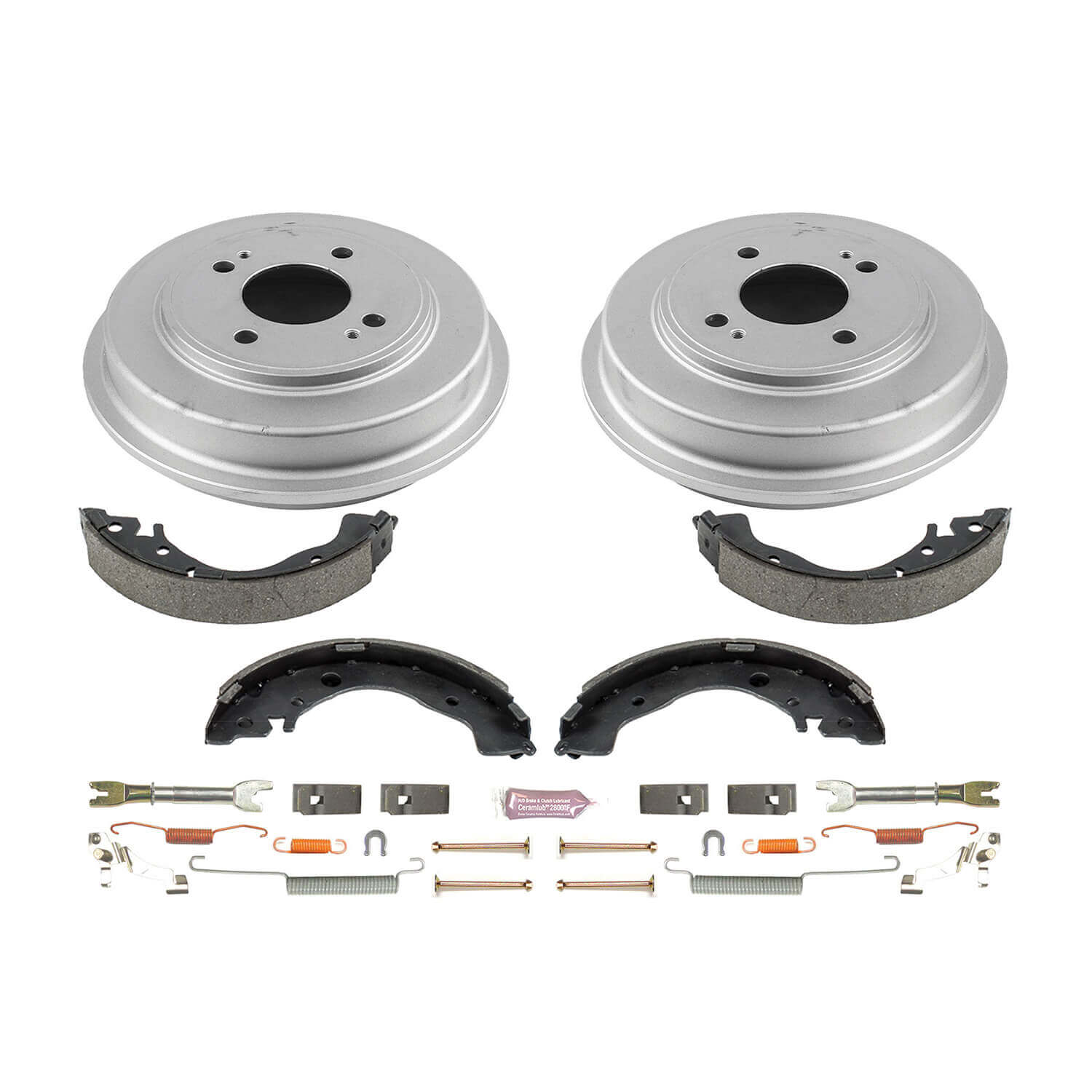 Power Stop KOE15399DK 1-Click Daily Driver Rear Drum And Shoe Kit for 2009-2014 Honda Fit product image
