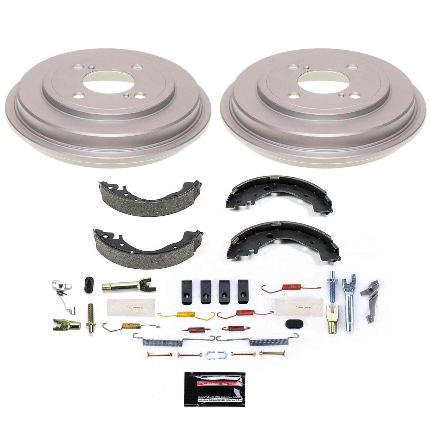 Power Stop KOE15400DK - 1-Click Daily Driver Rear Drum And Shoe Kit vehicle fitment brake part