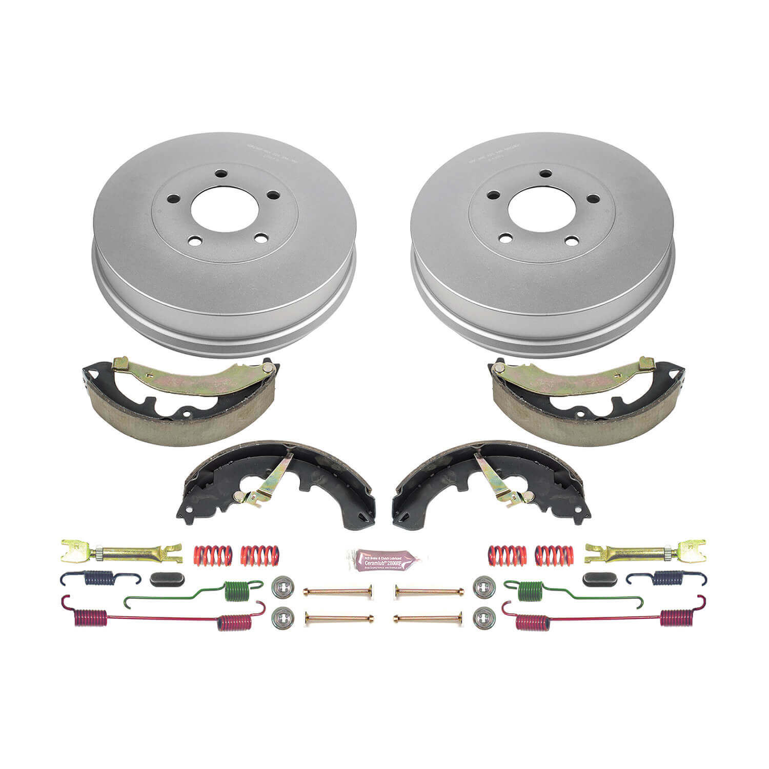 Power Stop KOE15406DK 1-Click Daily Driver Rear Drum And Shoe Kit for 2008-2012 Ford Escape product image