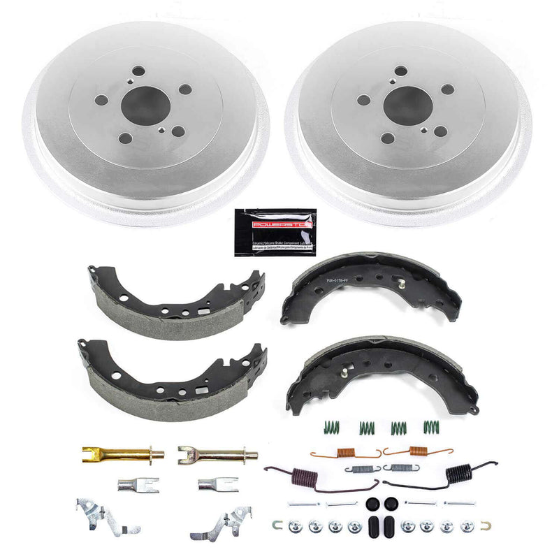 Power Stop KOE15408DK 1-Click Daily Driver Rear Drum And Shoe Kit for 2009-2019 Toyota Corolla product image
