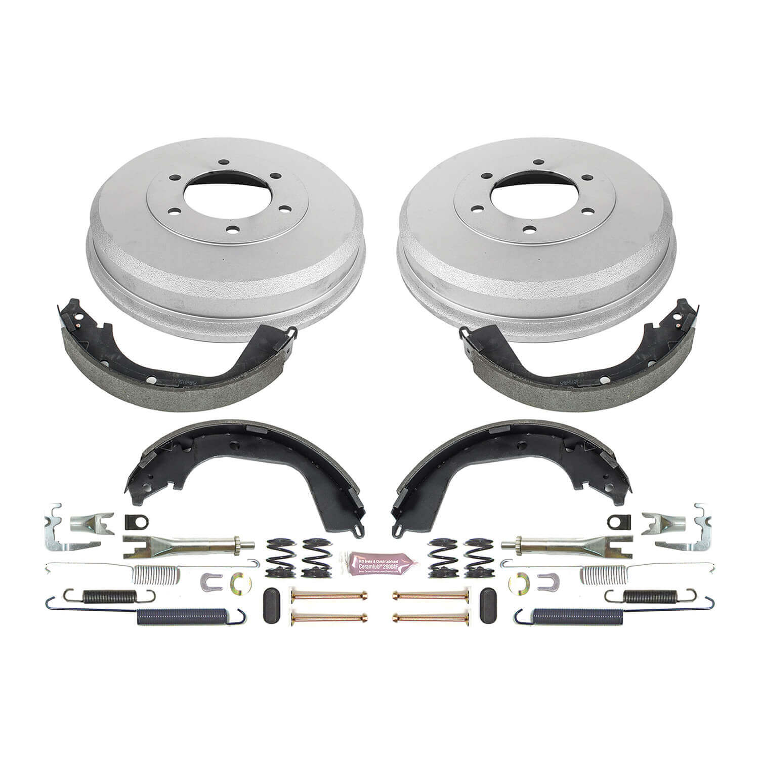 Power Stop KOE15410DK 1-Click Daily Driver Rear Drum And Shoe Kit for 2009-2012 Chevrolet Colorado product image