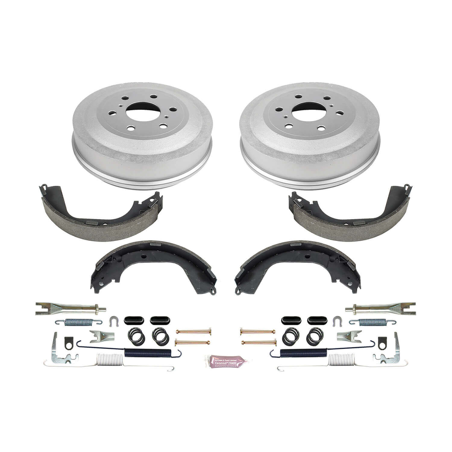 Power Stop KOE15411DK 1-Click Daily Driver Rear Drum And Shoe Kit for 2009-2013 Chevrolet Silverado 1500 product image