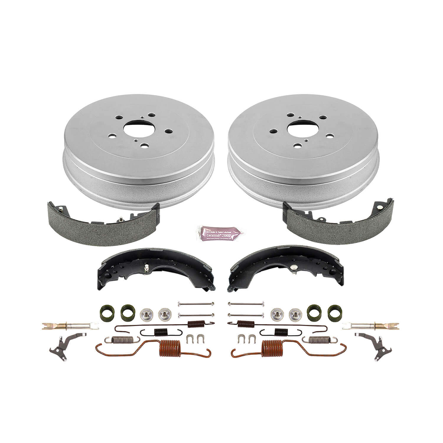 Power Stop KOE15412DK 1-Click Daily Driver Rear Drum And Shoe Kit for 2005-2015 Toyota Tacoma product image
