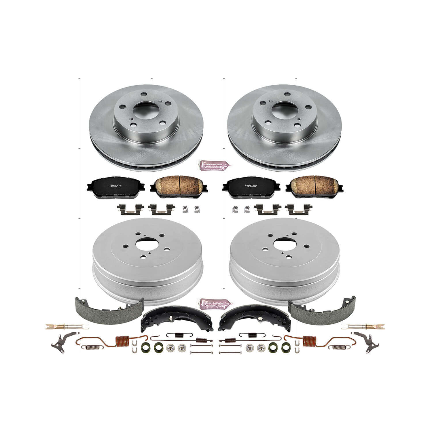 Power Stop KOE15413DK Autospecialty 1-Click Daily Driver Front And Rear Brake Kit for 2005-2015 Toyota Tacoma product image