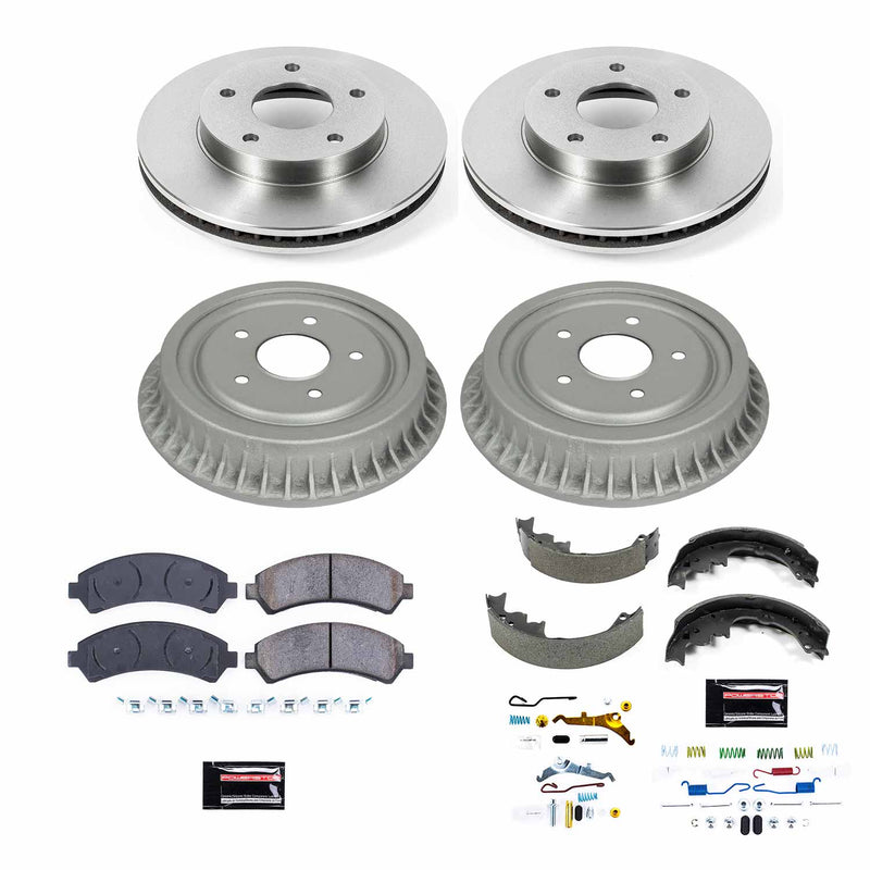 Power Stop KOE15428DK Autospecialty 1-Click Daily Driver Front And Rear Brake Kit With Drum And Brake Shoes for 1998-2003 Chevrolet S10 product image