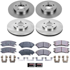 Power Stop KOE1543 Autospecialty - 1-Click Daily Driver Brake Kits (Front And Rear) for 1997-2005 Buick Lesabre product image