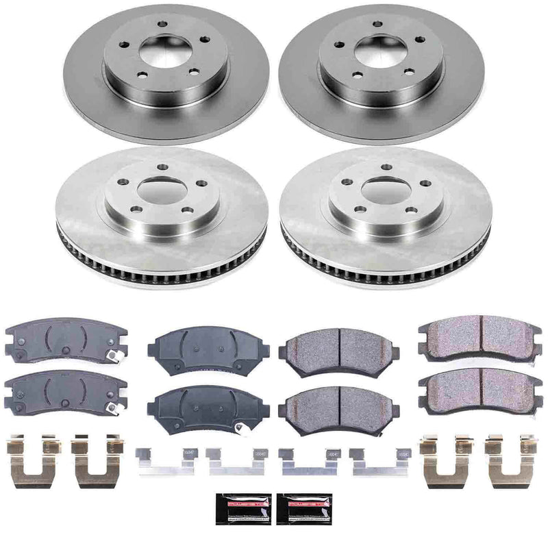 Power Stop KOE1543 Autospecialty - 1-Click Daily Driver Brake Kits (Front And Rear) for 1997-2005 Buick Lesabre product image