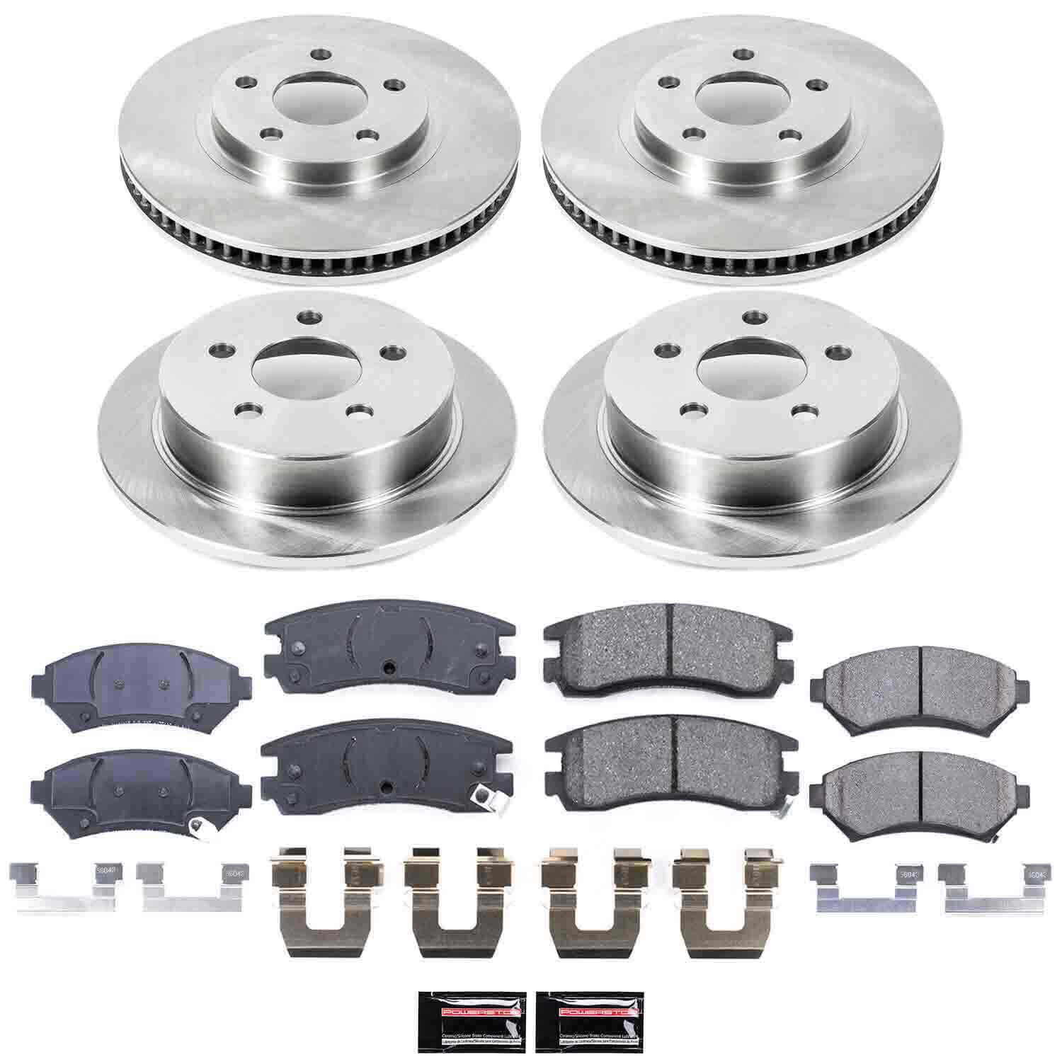 Power Stop KOE1544 Autospecialty - 1-Click Daily Driver Brake Kits (Front And Rear) for 1998-2005 Chevrolet Impala product image