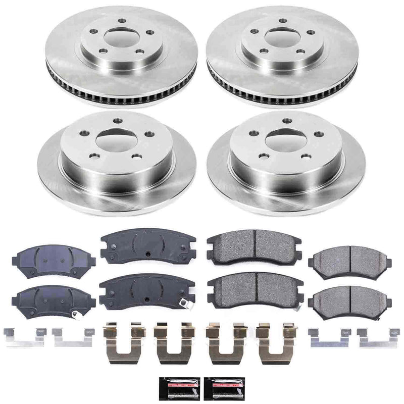 Power Stop KOE1544 Autospecialty - 1-Click Daily Driver Brake Kits (Front And Rear) for 1998-2005 Chevrolet Impala product image