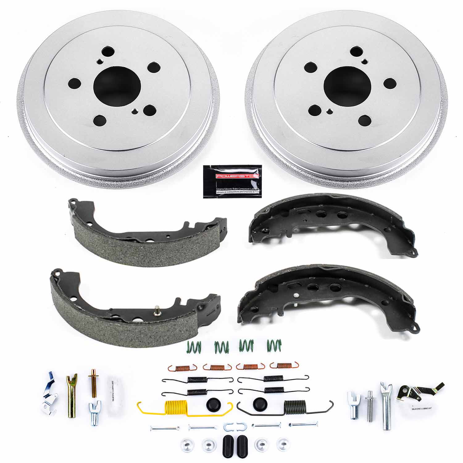Power Stop KOE15444DK 1-Click Daily Driver Rear Drum And Shoe Kit for 2004-2006 Toyota Prius Base product image