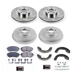 Power Stop KOE15467DK Front And Rear Autospecialty 1-Click OE Replacement Pad And Rotor Kit for 2003-2007 Subaru Forester X Rear Drum product image