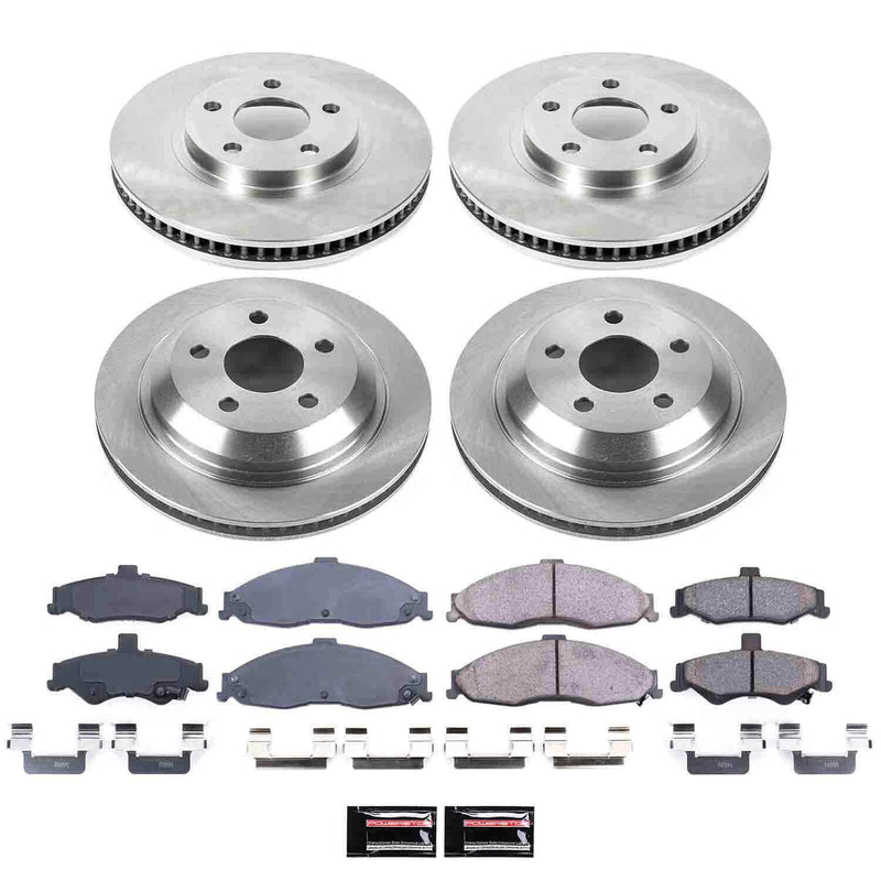 Power Stop KOE1548 Autospecialty - 1-Click Daily Driver Brake Kits (Front And Rear) for 1998-2002 Chevrolet Camaro product image