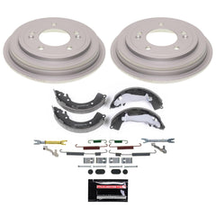 Power Stop KOE15499DK - Front And Rear Autospecialty 1-Click OE Replacement Pad And Rotor Kit With Drum And Brake Shoes vehicle fitment brake part