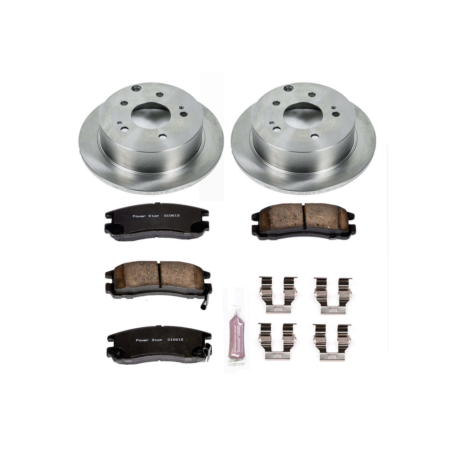 Power Stop KOE155 Autospecialty - 1-Click Daily Driver Brake Kits (Rear) for 2004-2012 Mitsubishi Eclipse product image