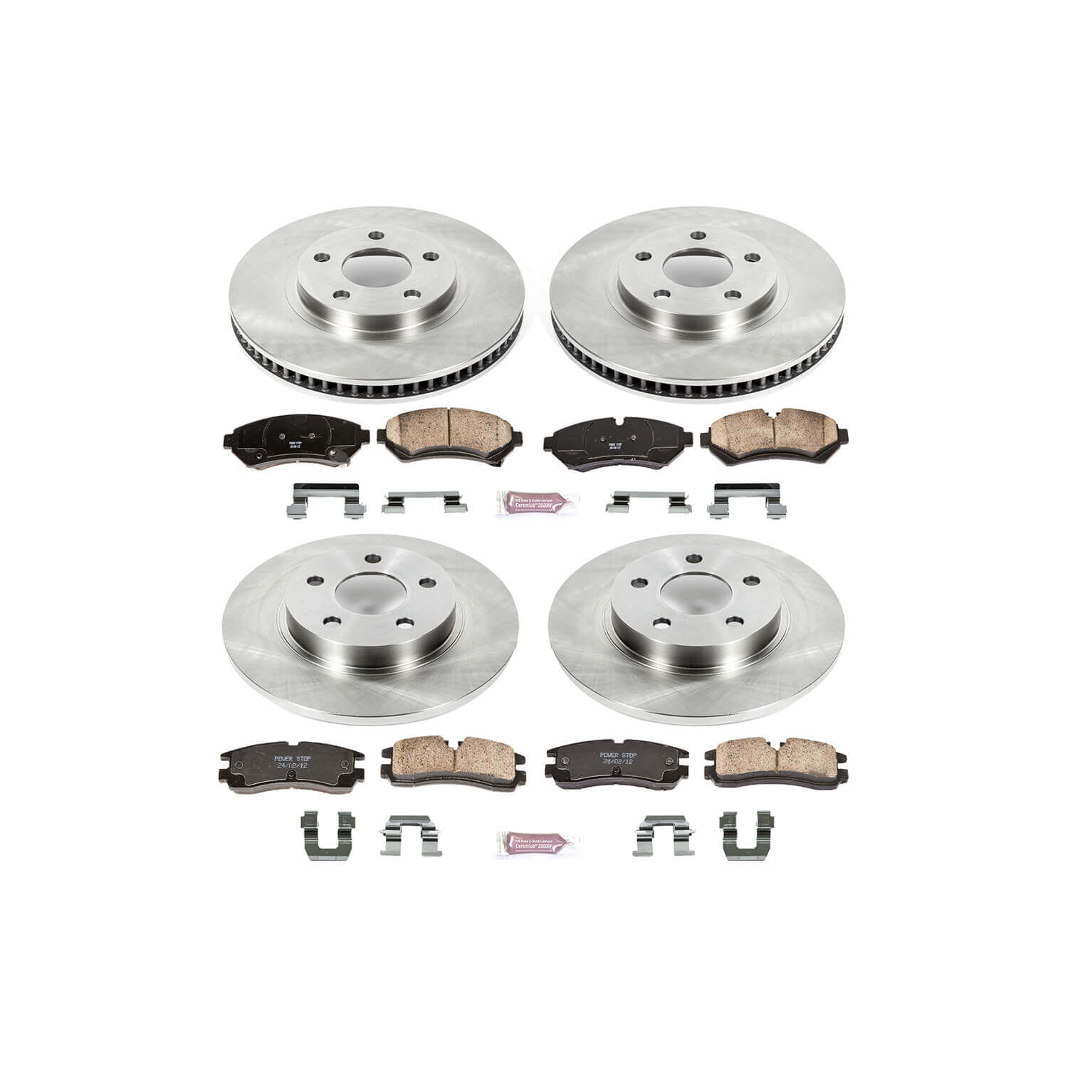 Power Stop KOE1550 Autospecialty - 1-Click Daily Driver Brake Kits (Front And Rear) for 1998-2002 Cadillac Seville product image