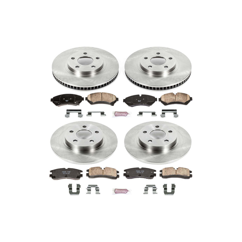 Power Stop KOE1550 Autospecialty - 1-Click Daily Driver Brake Kits (Front And Rear) for 1998-2002 Cadillac Seville product image