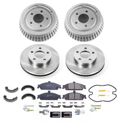 Power Stop KOE15505DK - Front And Rear Autospecialty 1-Click OE Replacement Pad And Rotor Kit With Drum And Brake Shoes vehicle fitment brake part