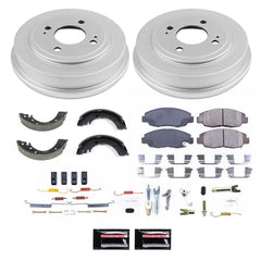 Power Stop KOE15507DK - Front And Rear Autospecialty 1-Click OE Replacement Pad And Rotor Kit With Drum And Brake Shoes vehicle fitment brake part