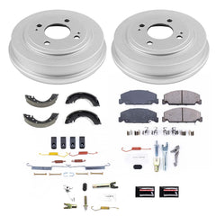 Power Stop KOE15508DK - Front And Rear Autospecialty 1-Click OE Replacement Pad And Rotor Kit With Drum And Brake Shoes vehicle fitment brake part