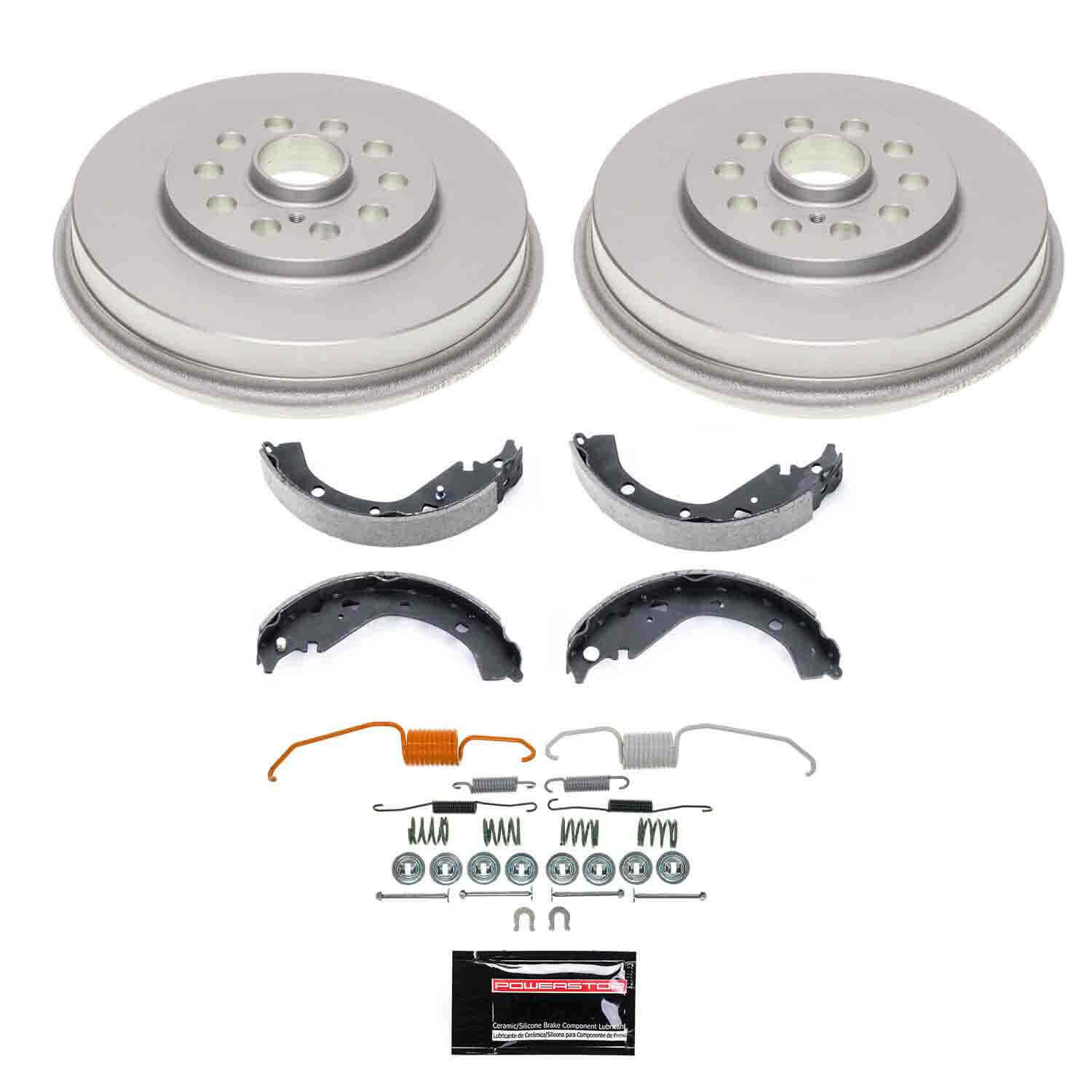 Power Stop KOE15519DK - 1-Click Daily Driver Rear Drum And Shoe Kit vehicle fitment brake part
