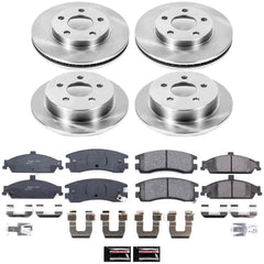 Power Stop KOE1552 Autospecialty - 1-Click Daily Driver Brake Kits (Front And Rear) for 1999-2005 Oldsmobile Alero product image