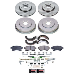 Power Stop KOE15522DK - Front And Rear Autospecialty 1-Click OE Replacement Pad And Rotor Kit With Drum And Brake Shoes vehicle fitment brake part