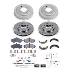 Power Stop KOE15528DK - Front And Rear Autospecialty 1-Click OE Replacement Pad And Rotor Kit With Drum And Brake Shoes vehicle fitment brake part