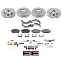 Power Stop KOE15529DK - Front And Rear Autospecialty 1-Click OE Replacement Pad And Rotor Kit With Drum And Brake Shoes vehicle fitment brake part