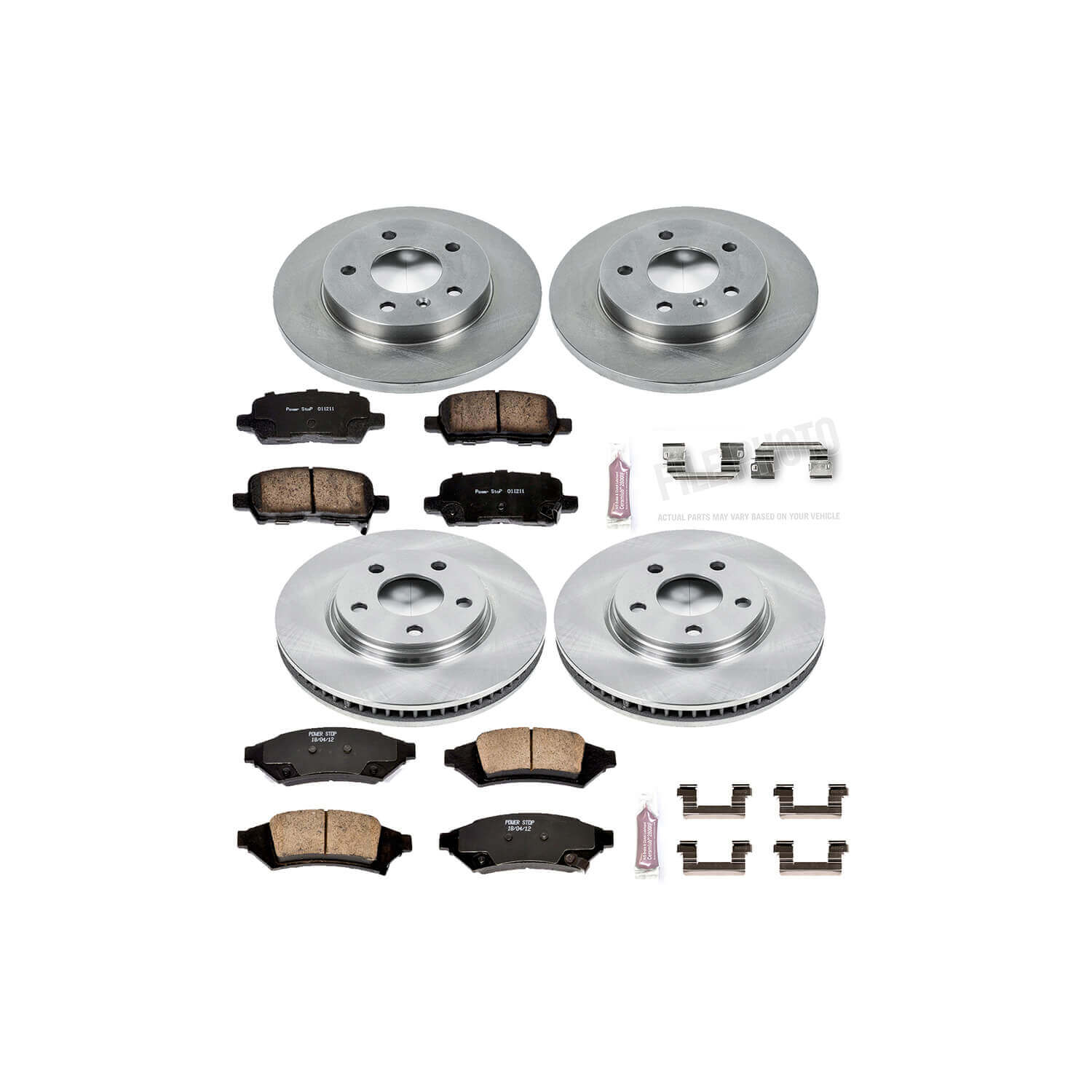 Power Stop KOE1587 Autospecialty - 1-Click Daily Driver Brake Kits (Front And Rear) for 2004 Pontiac Grand Prix product image