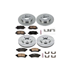 Power Stop KOE1587 Autospecialty - 1-Click Daily Driver Brake Kits (Front And Rear) for 2004 Pontiac Grand Prix product image