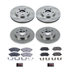Power Stop KOE1589 Autospecialty - 1-Click Daily Driver Brake Kits (Front And Rear) for 2005-2009 Buick Allure product image