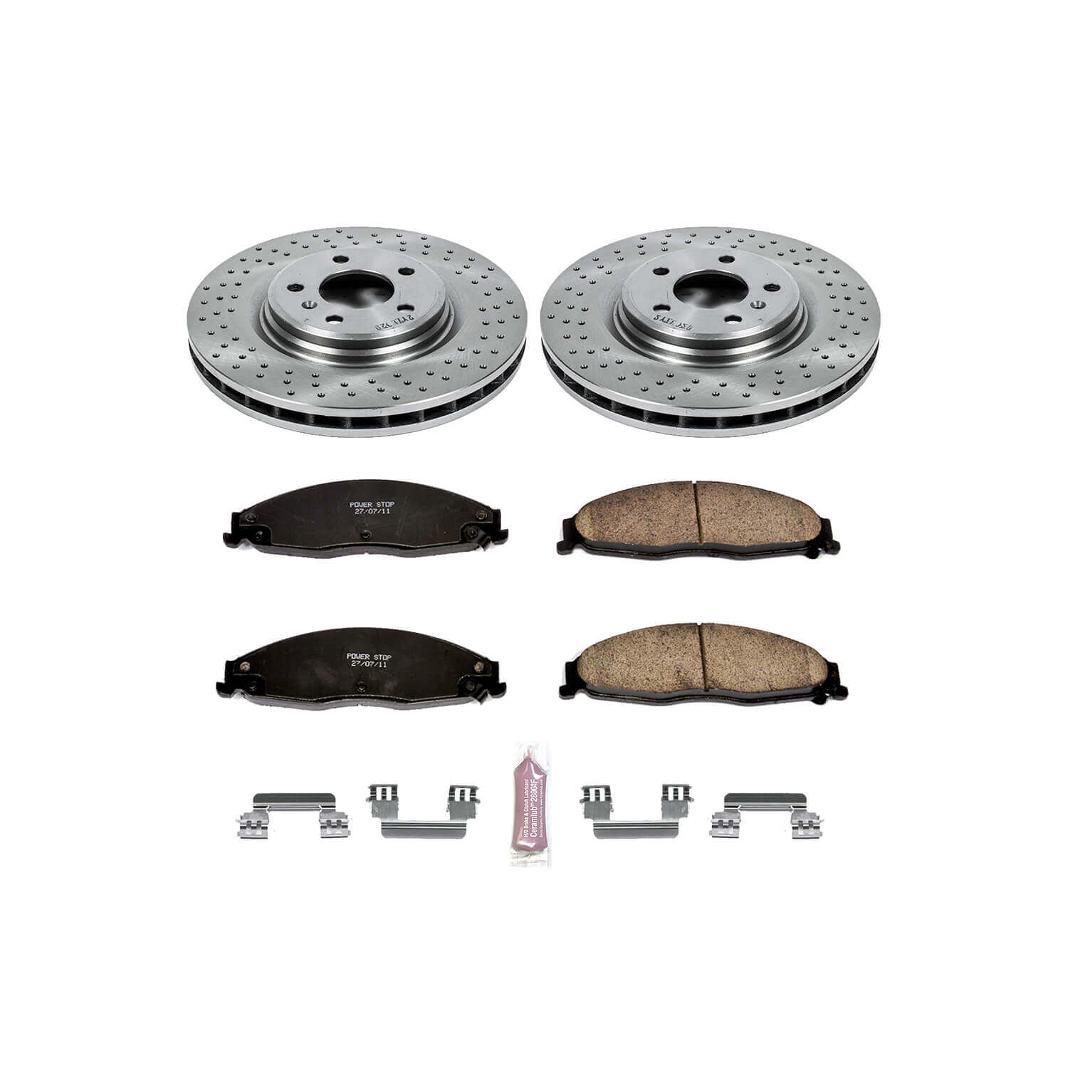 Power Stop KOE1597 Autospecialty - 1-Click Daily Driver Brake Kits (Front) for 2005-2008 Pontiac Grand Prix product image